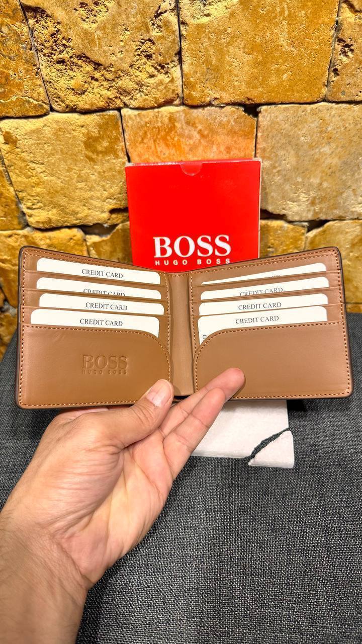 Hugo Boss Leather Wallet Brown