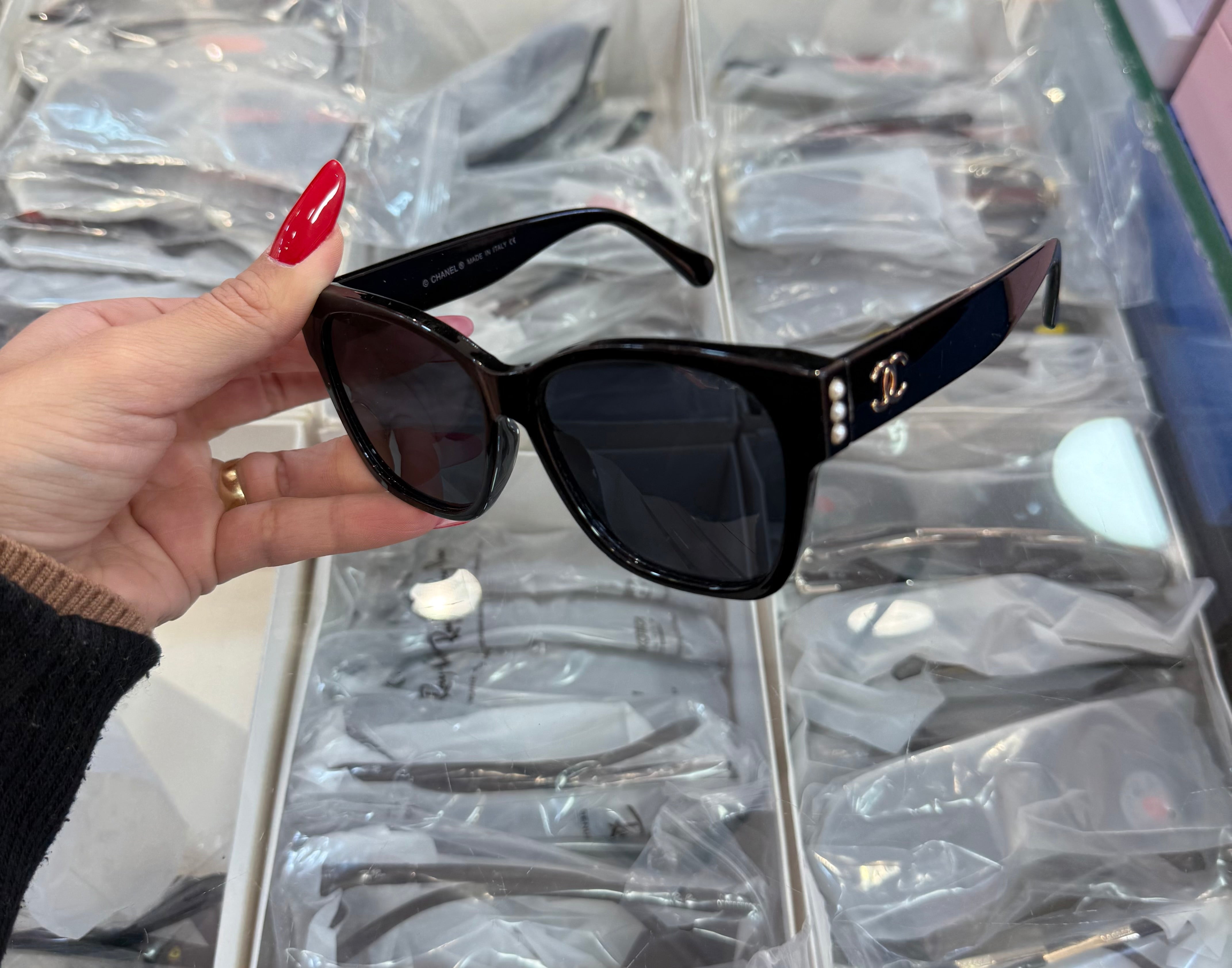 Chanel Cat Eye Sunglasses Black