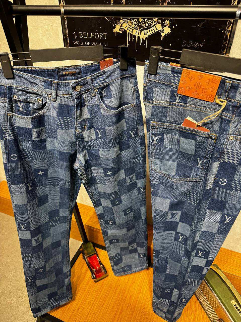 Louis Vuitton Patchwork Monogram Denim Jeans