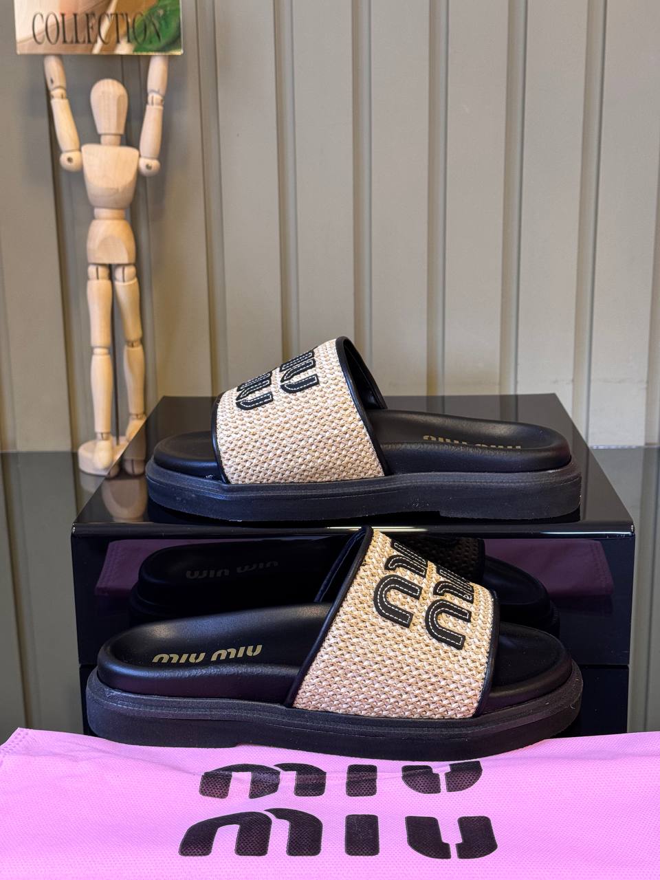 Miu Miu Sandals Black