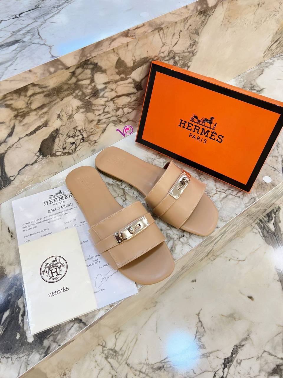 Hermes Kelly Sandals Μπεζ