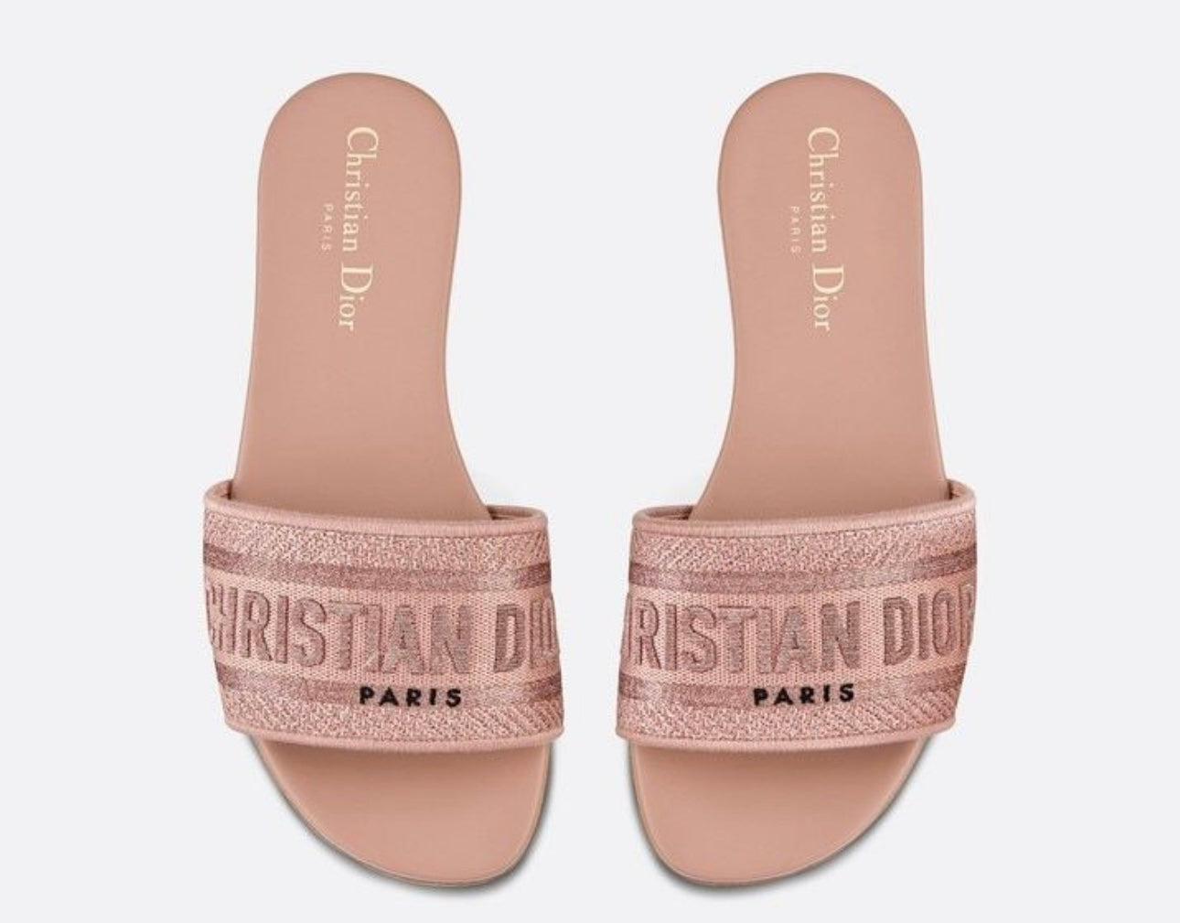 Dior Dway Slide Pink Canvas