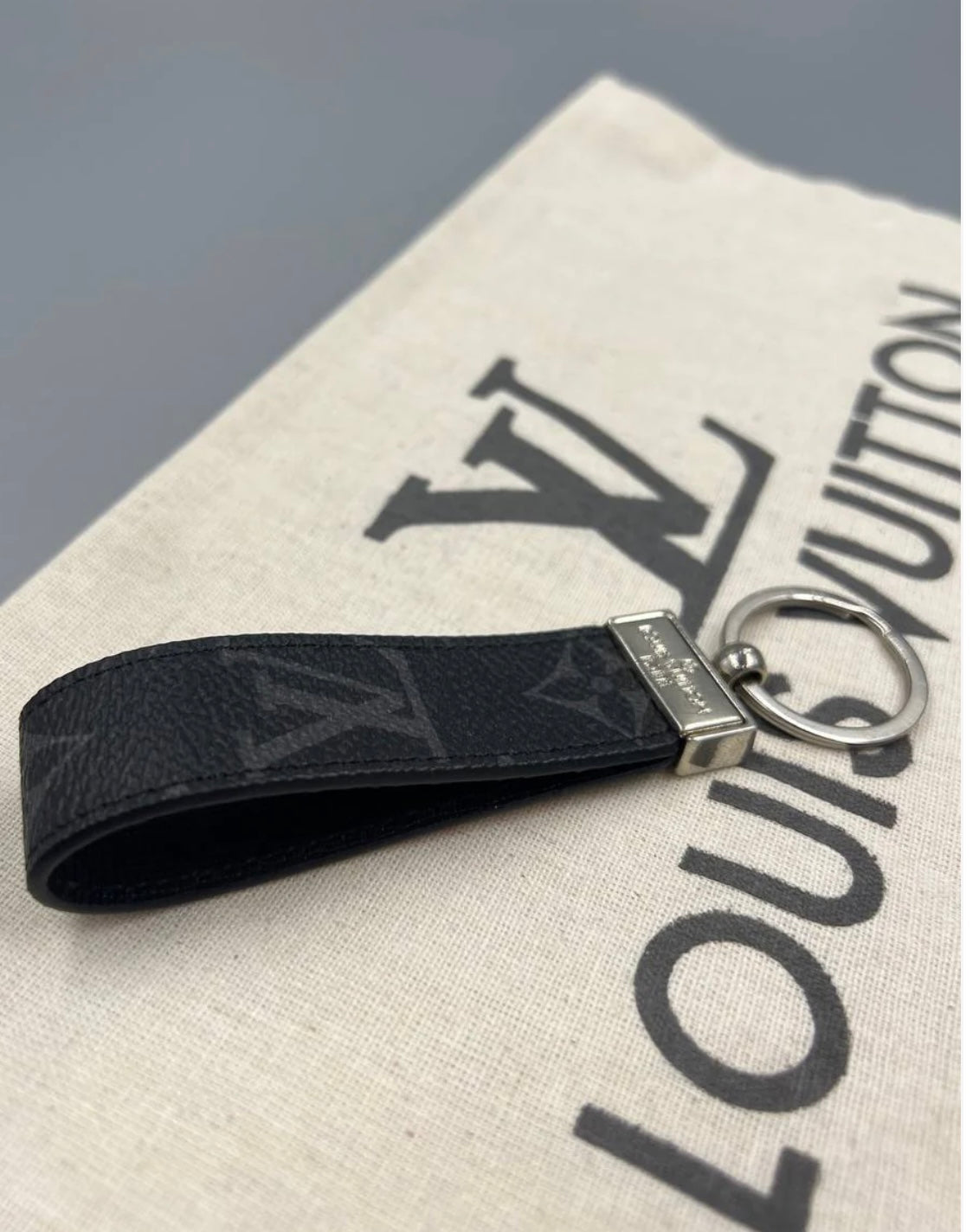 Louis Vuitton Loop Key Holder Monogram Eclipse