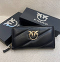 Pinko Love Birds Zip Around Wallet Black