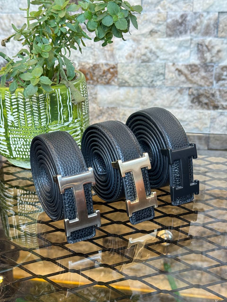 Hermès H Reversible Belt Brown/Black Gold
