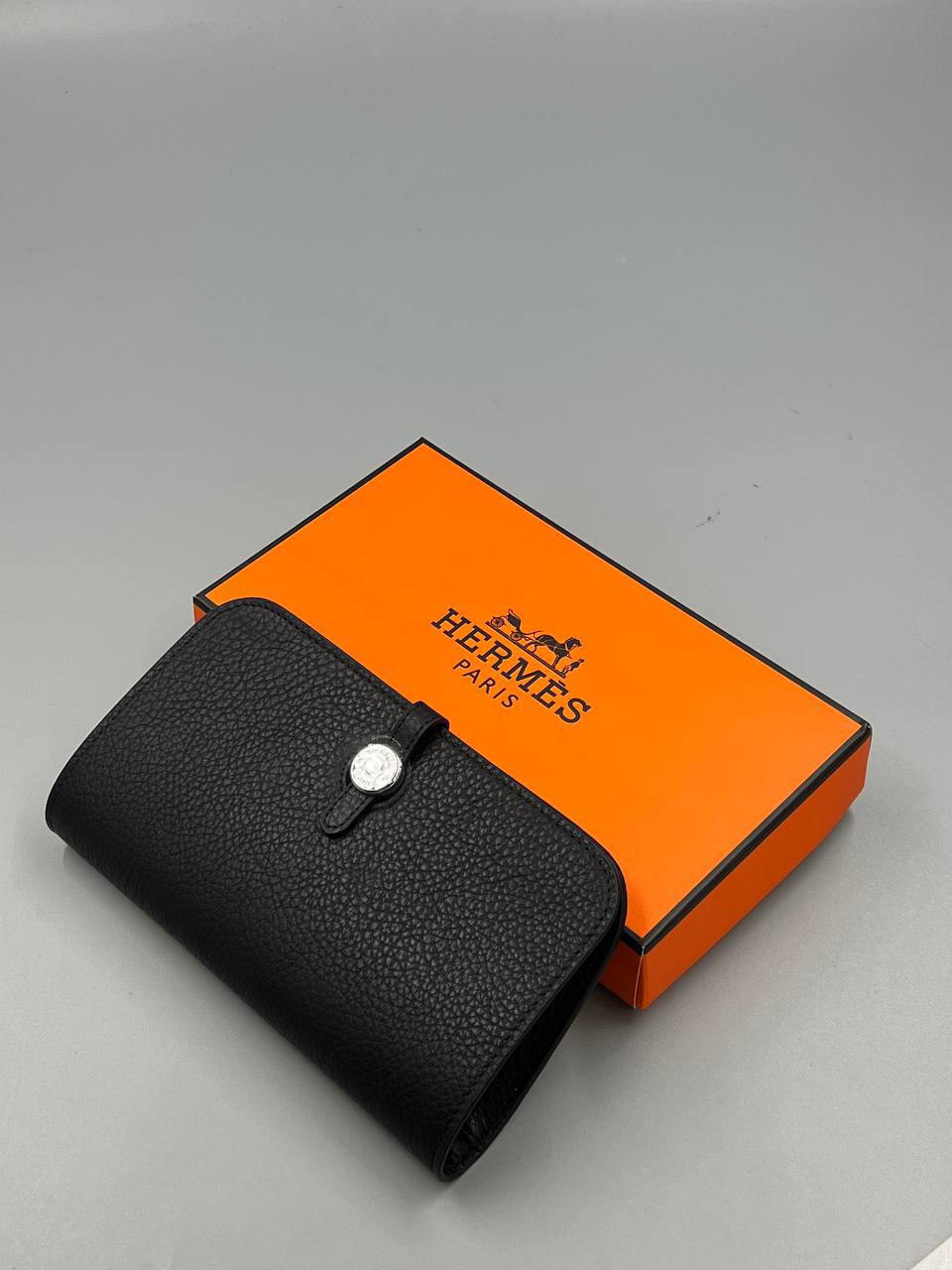 Hermès Dogon Compact Wallet Black