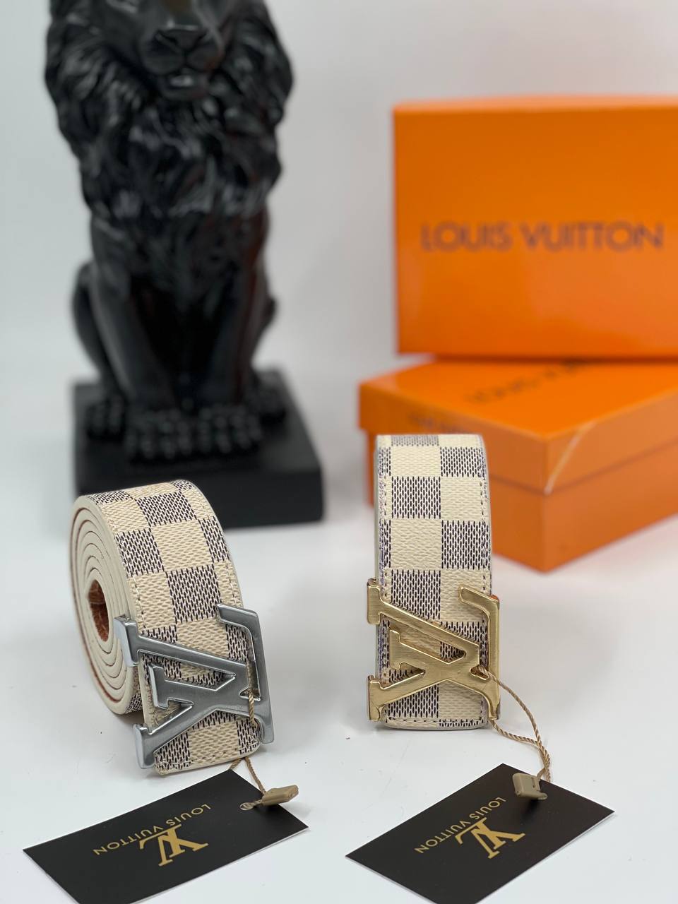 Louis Vuitton Damier Azur LV Initials Belt
